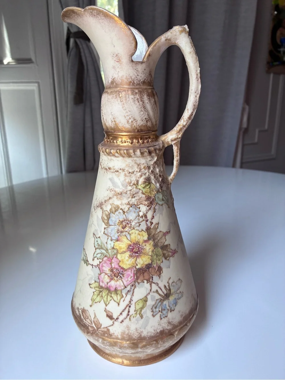 Turn Teplitz Bohemia RStK Ornate Antique Pitcher